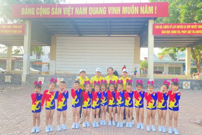 TRƯỜNG MN HOA PHƯỢNG THAM GIA HỘI THI EAROBIC CẤP HUYỆN NĂM HỌC 2022-2023