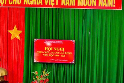 HỘI NGHỊ VIÊN CHỨC NGƯỜI LAO ĐỘNG – HỘI NGHỊ CÔNG ĐOÀN NĂM HỌC 2024-2025.